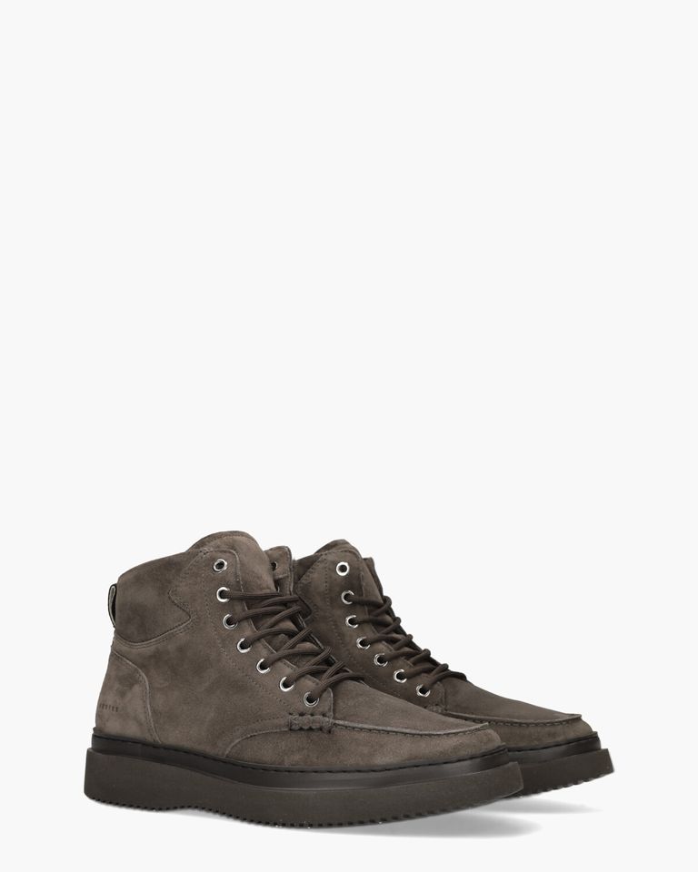 Jonah Arctic Fur Donkergrijs Heren Veterboots
