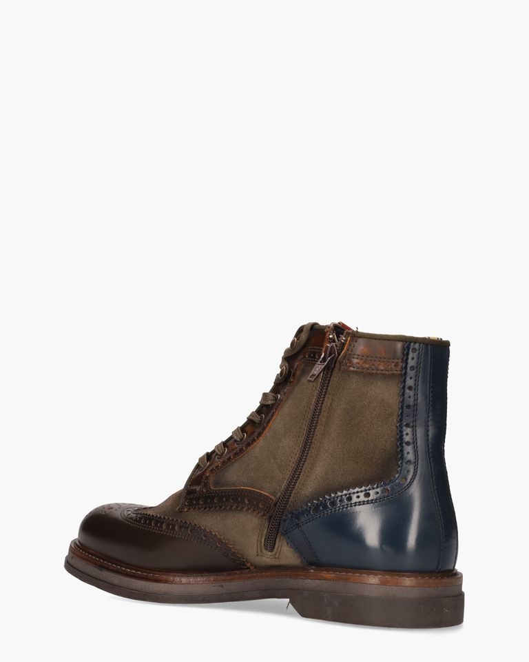 12432B Multicolor Heren Veterboots