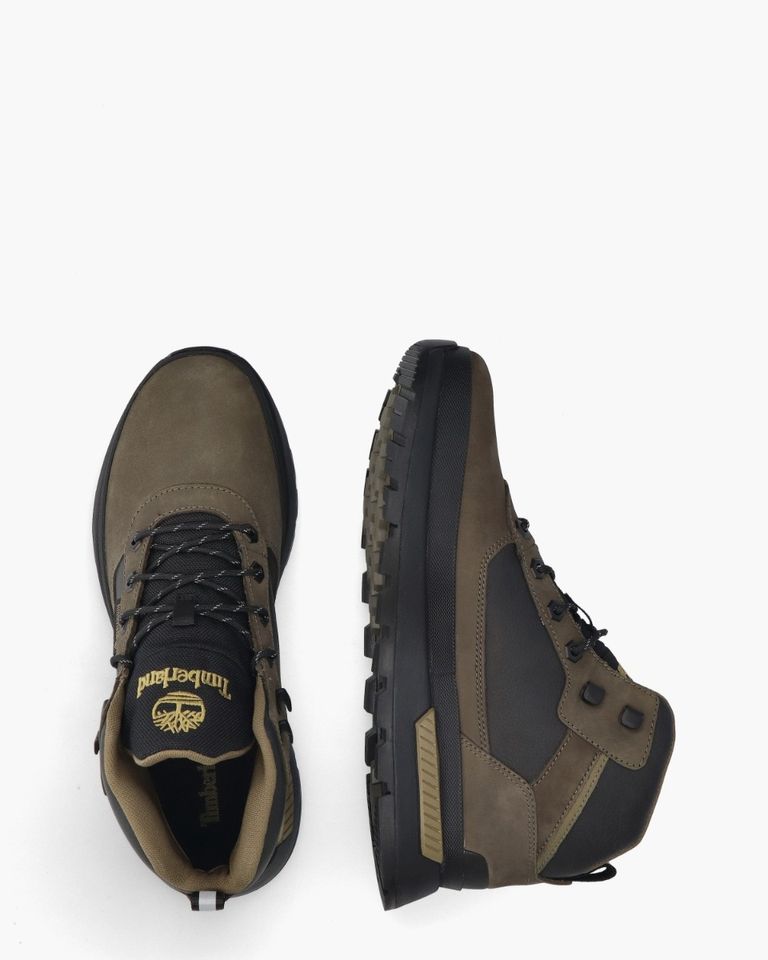 Field Trekker Sneaker Groen/Zwart Heren Veterboots