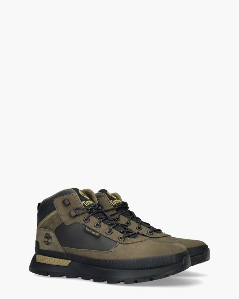 Field Trekker Sneaker Groen/Zwart Heren Veterboots
