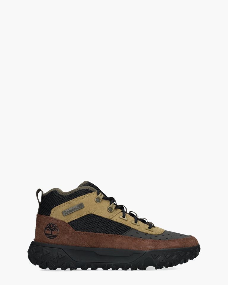 GreenStride Motion 6 Sneaker Zwart/Bordeauxrood Heren Veterboots