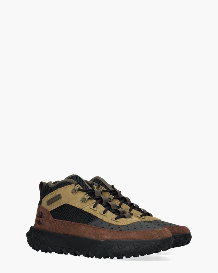 GreenStride Motion 6 Sneaker Zwart/Bordeauxrood Heren Veterboots