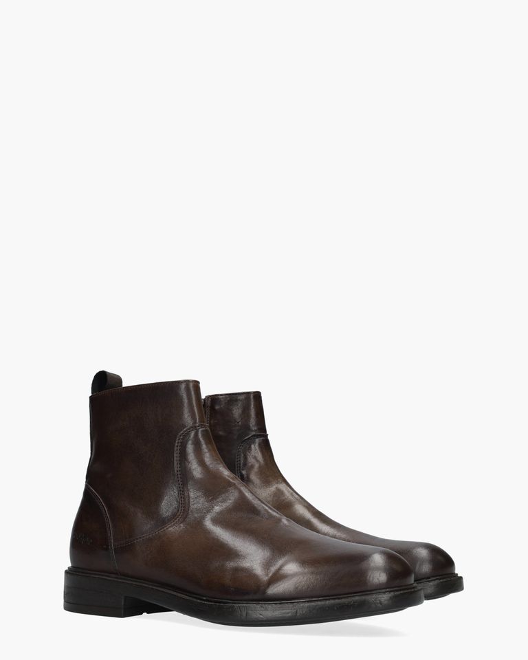 82406 Donkerbruin Heren Enkelboots