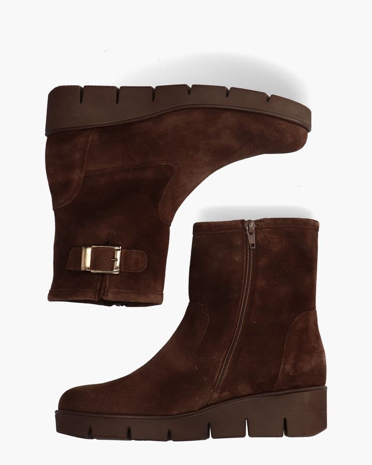 8005.02.003 Donkerbruin Dames Enkelboots