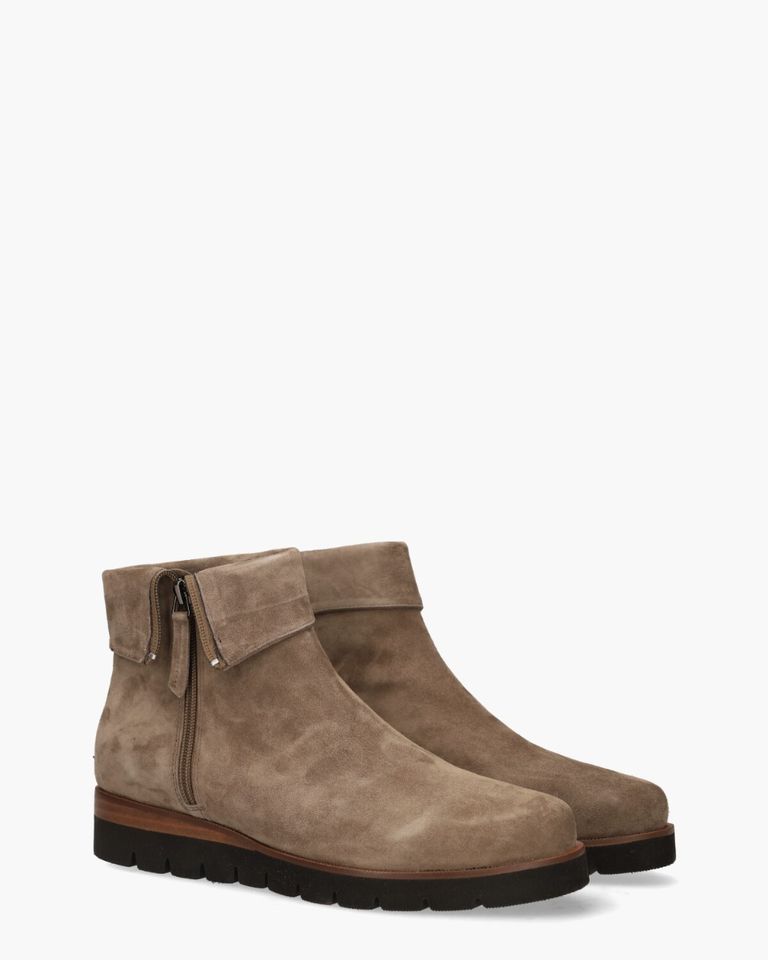 Nanet Taupe Dames Enkelboots