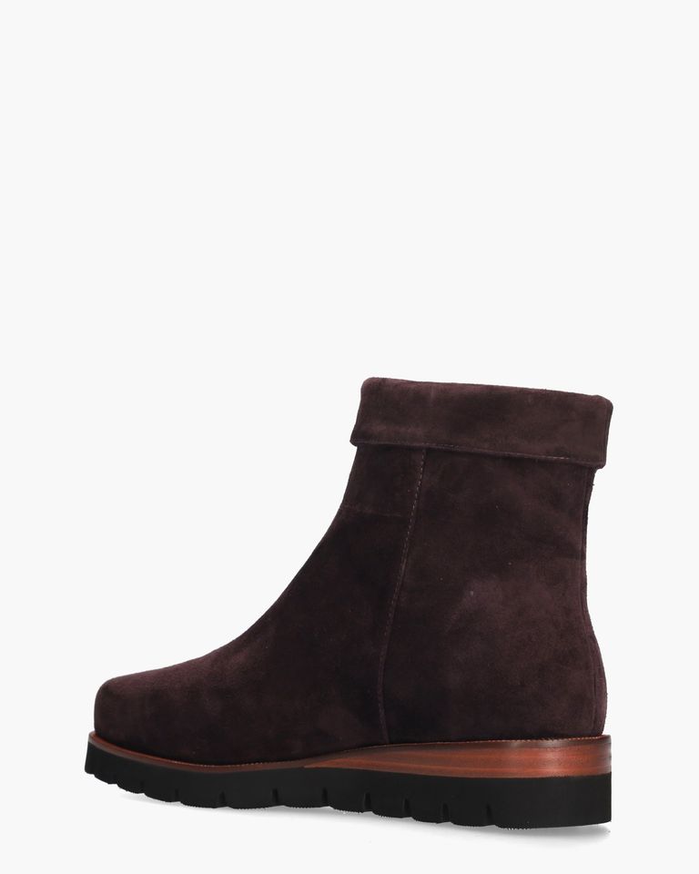 Nanet Aubergine Dames Enkelboots