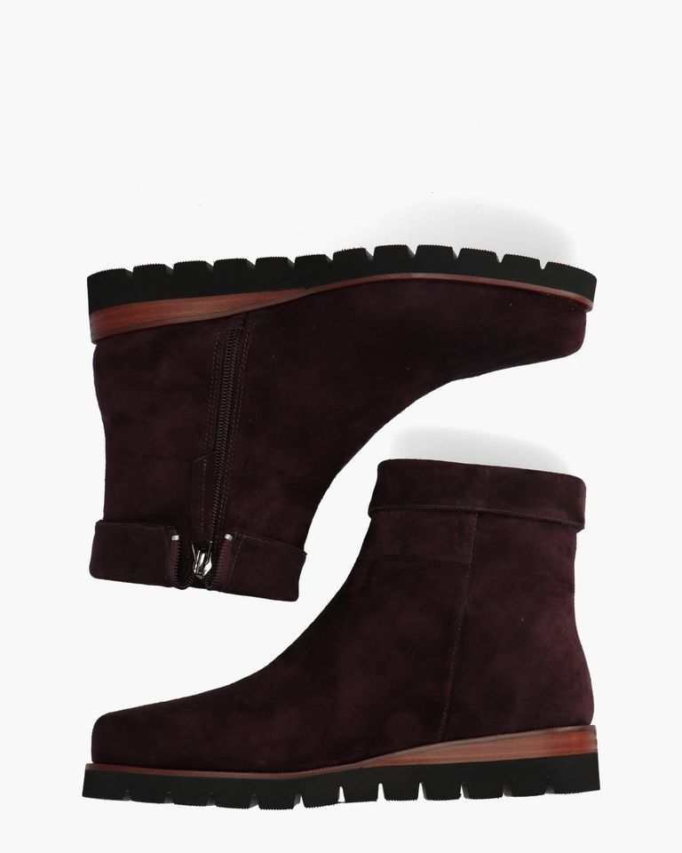 Nanet Aubergine Dames Enkelboots