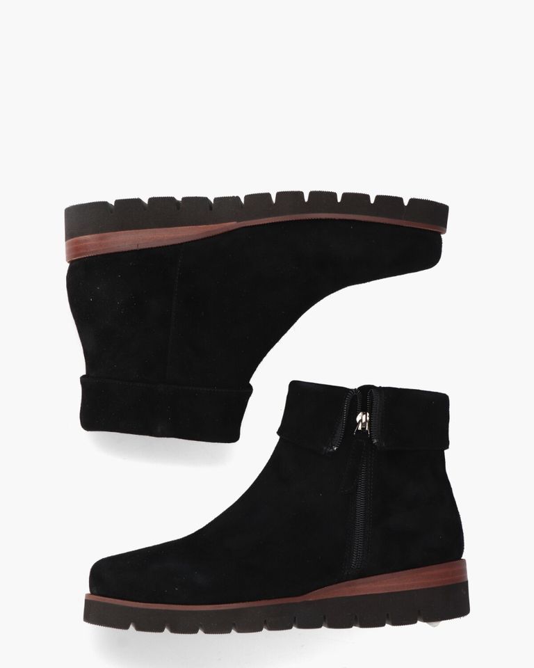Nanet Zwart Dames Enkelboots