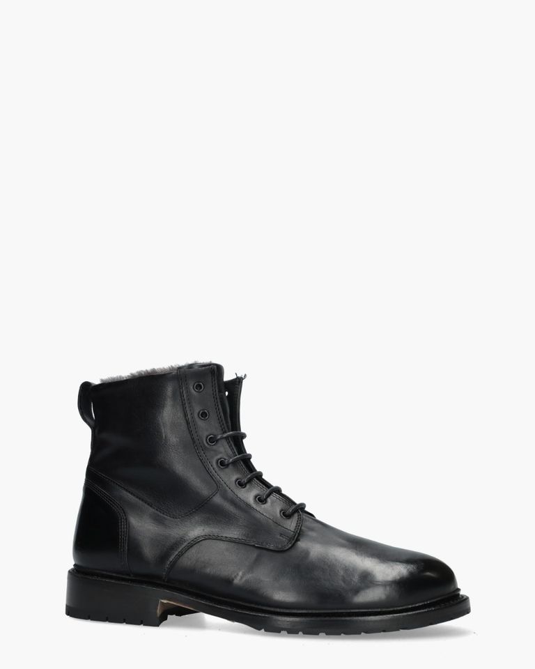 M23023 Zwart Heren Veterschoenen