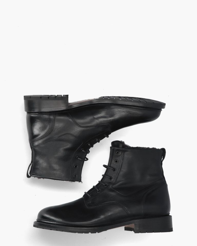 M23023 Zwart Heren Veterschoenen