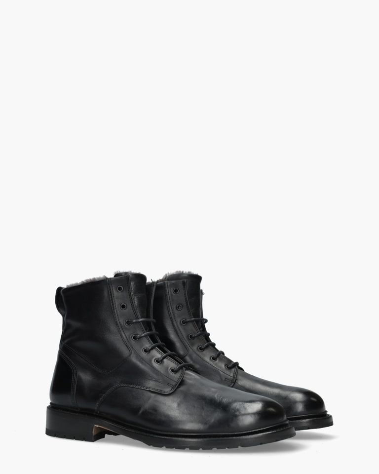 M23023 Zwart Heren Veterschoenen