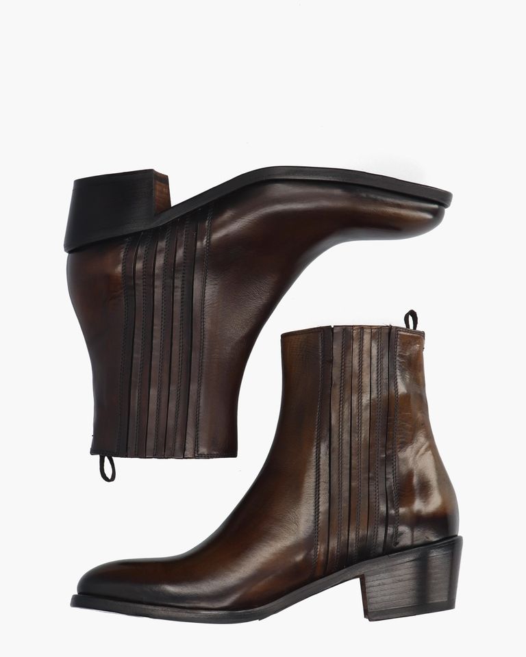 5281 Donkerbruin Dames Chelseaboots