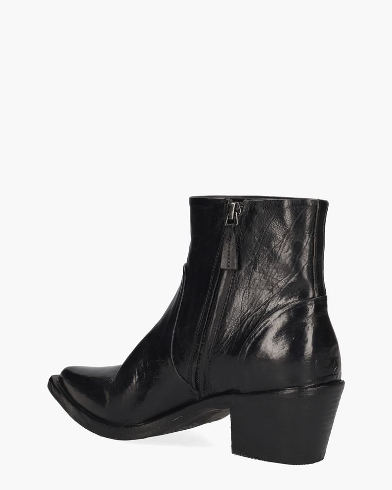 Umay Zwart Dames Enkelboots