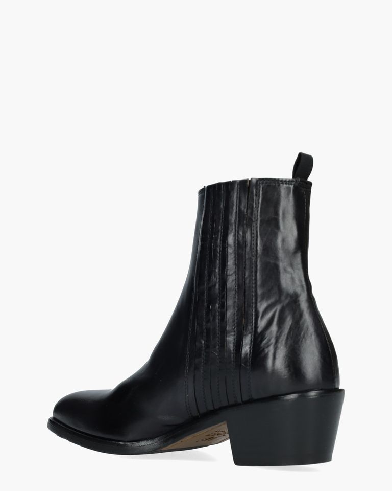 5281 Zwart Dames Chelseaboots