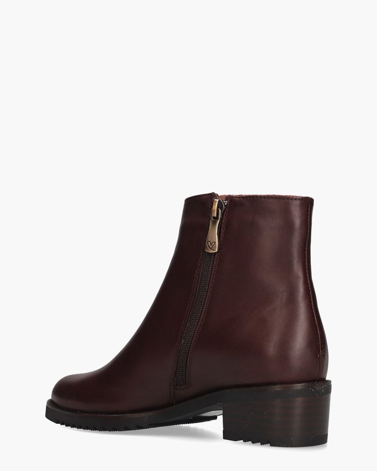 11654 Bordeauxrood Dames Enkelboots