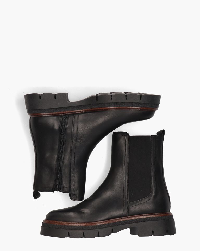 Viola Zwart Dames Chelseaboots