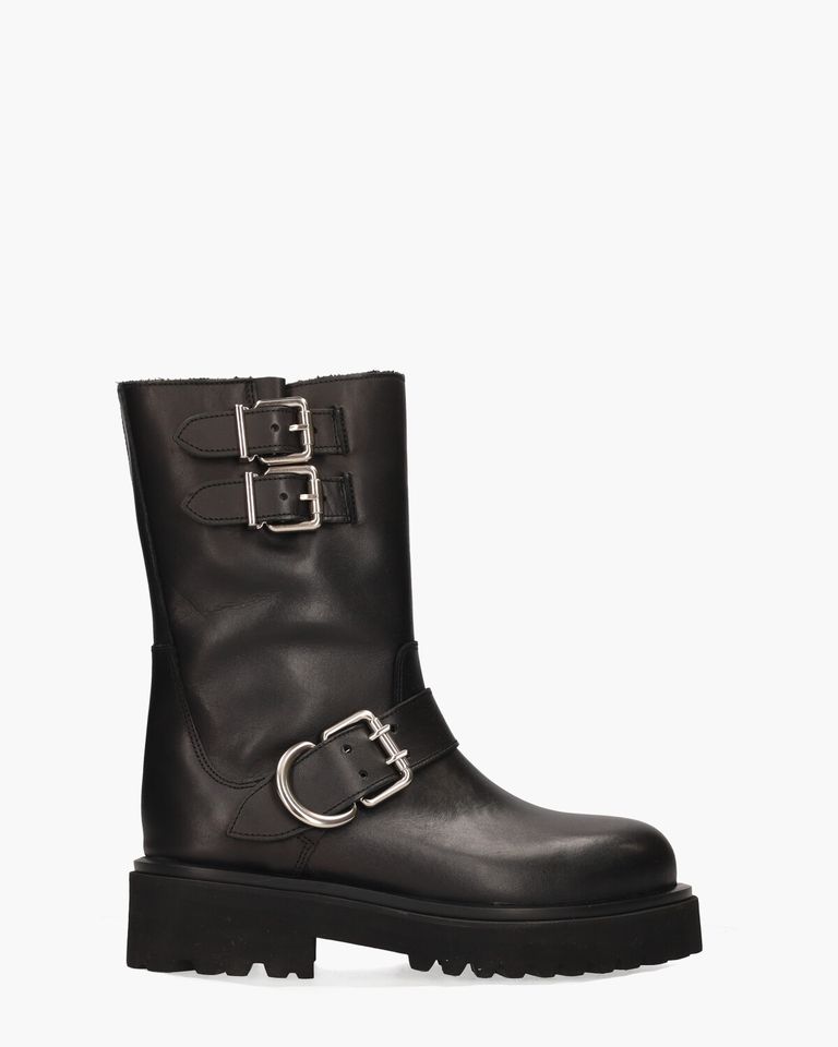 Biker 2796 Zwart Dames Enkelboots