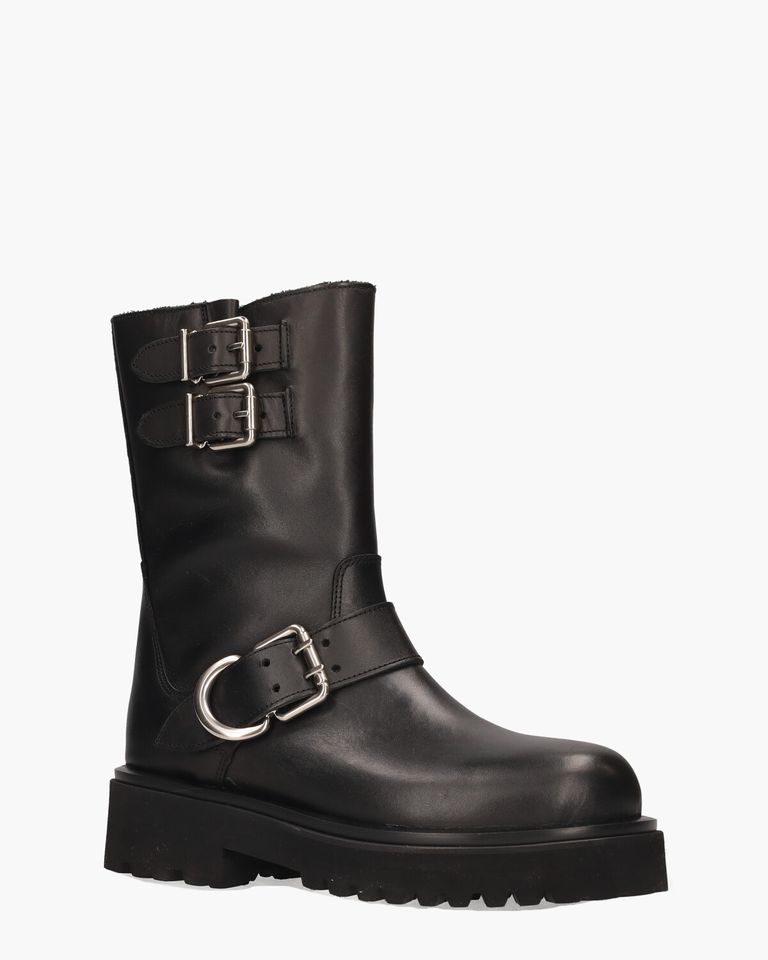 Biker 2796 Zwart Dames Enkelboots