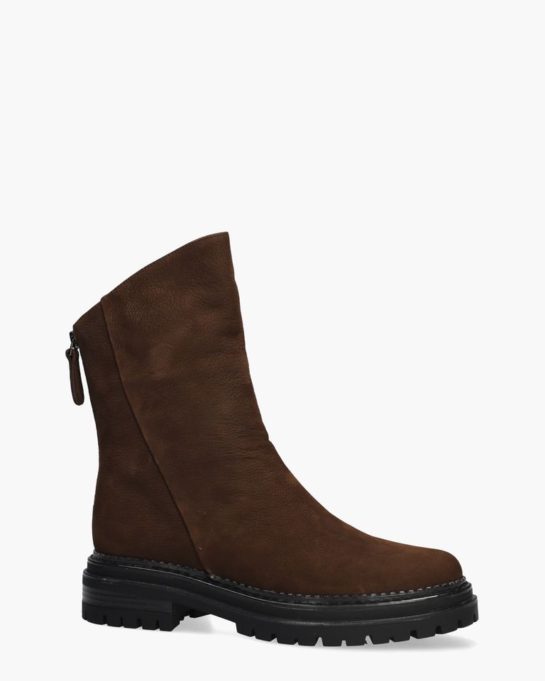 Alessa Donkerbruin Dames Enkelboots