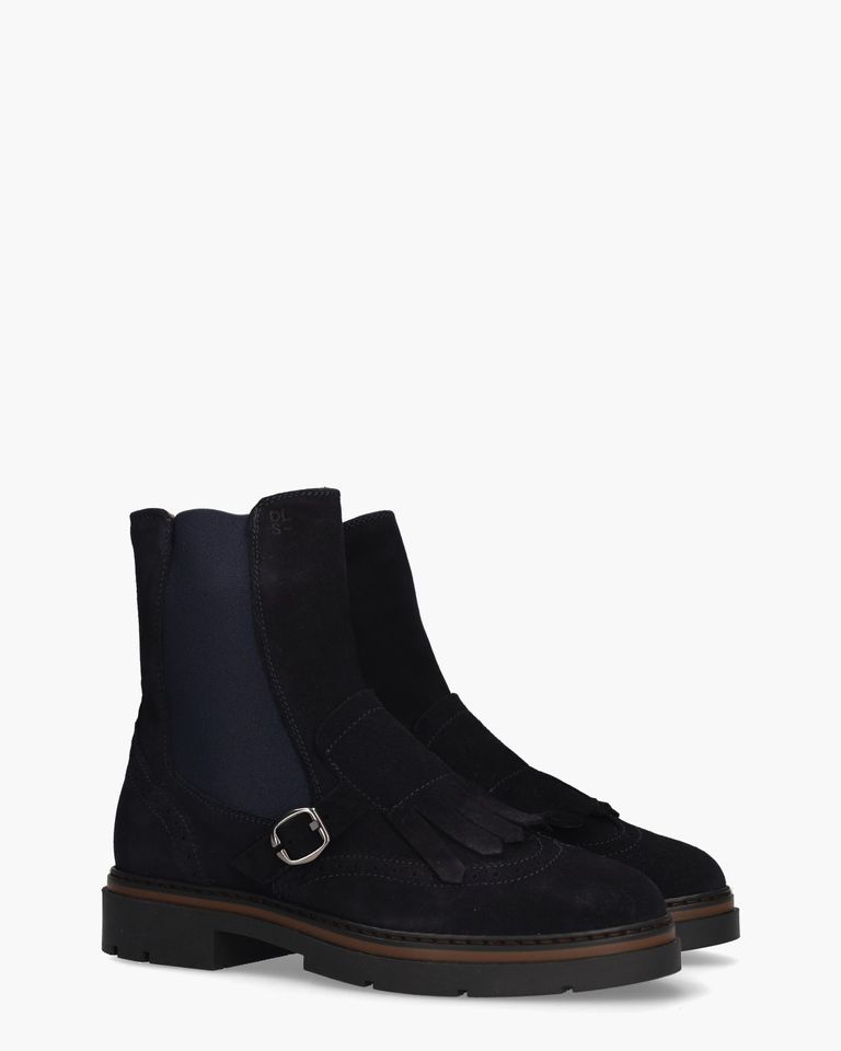 7248 Donkerblauw Dames Chelseaboots