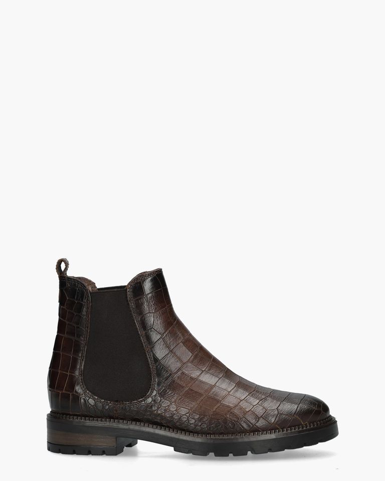 Valya Donkerbruin Dames Chelseaboots