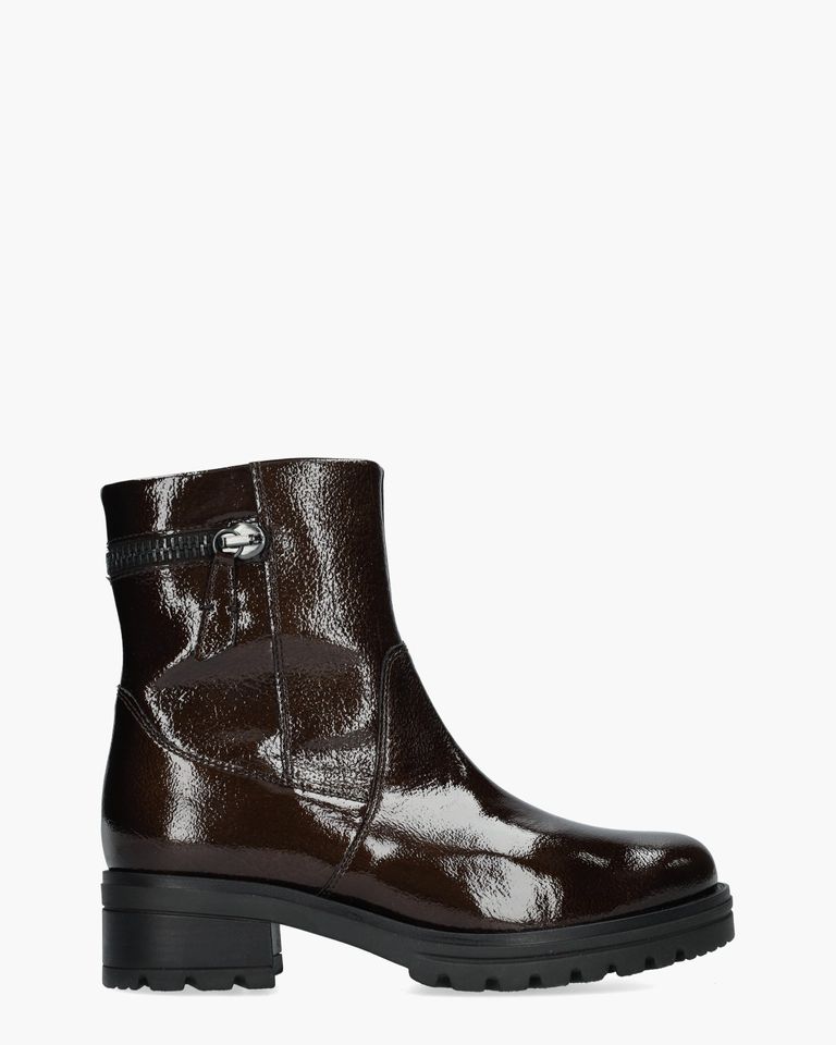 72.780.84 Donkerbruin Dames Enkelboots