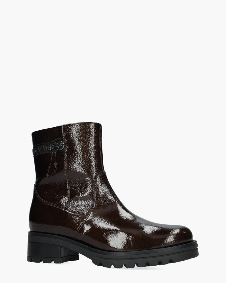 72.780.84 Donkerbruin Dames Enkelboots