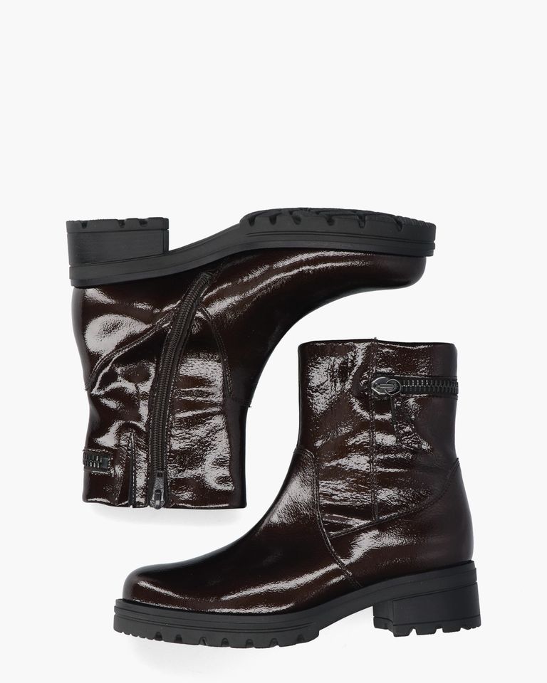 72.780.84 Donkerbruin Dames Enkelboots