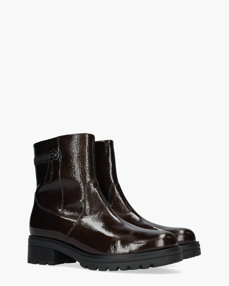 72.780.84 Donkerbruin Dames Enkelboots
