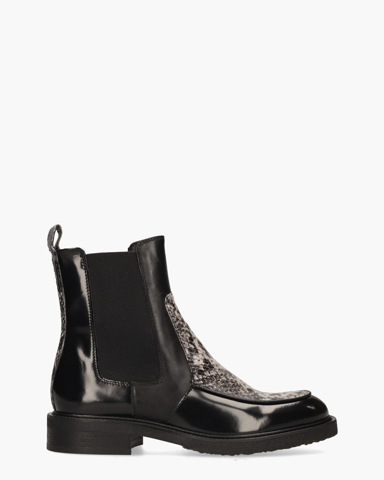 A7100 Zwart/Grijs Dames Enkelboots
