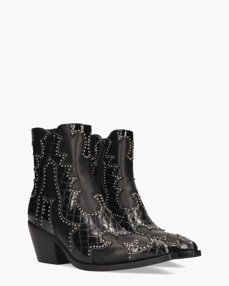 Miranda Zwart Dames Enkelboots