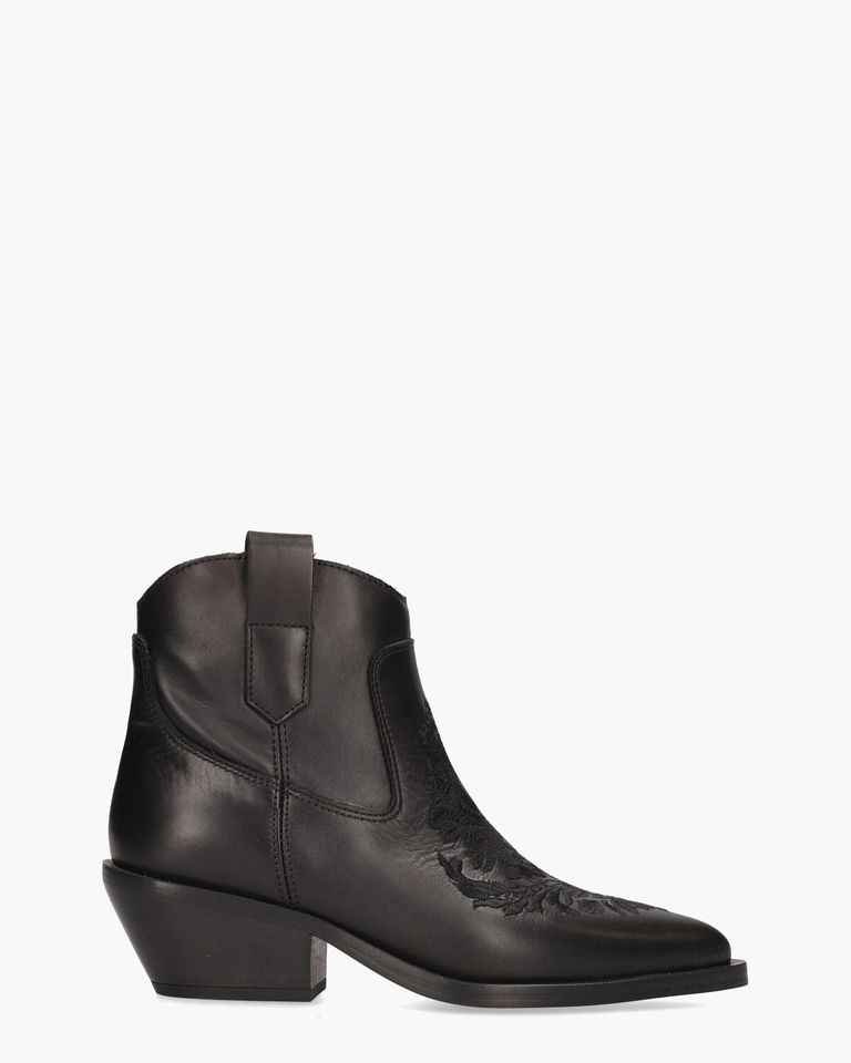 Holly 5252 Zwart Dames Enkelboots