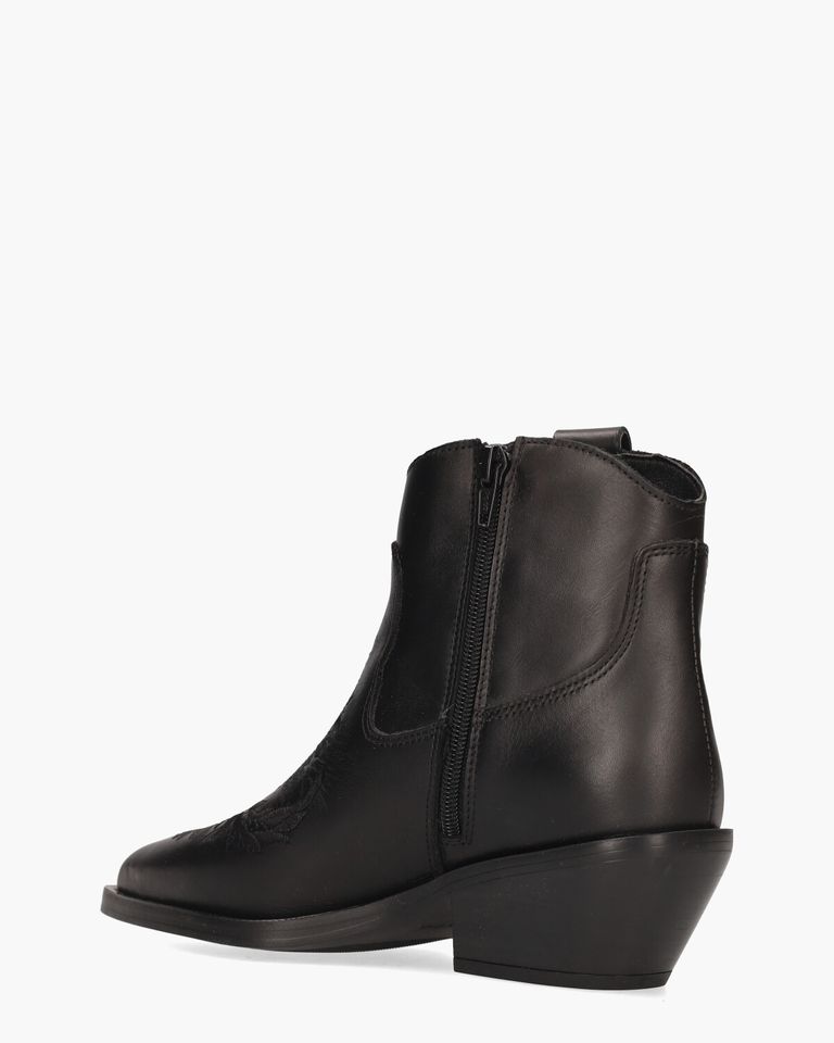 Holly 5252 Zwart Dames Enkelboots