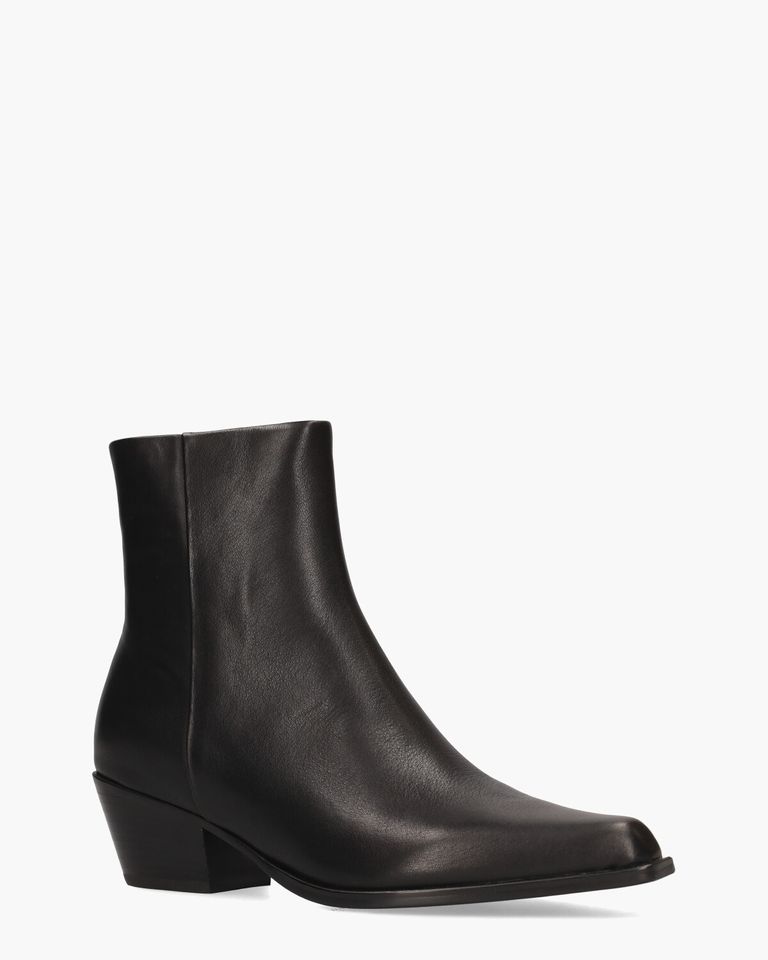 Vieve Zwart Dames Enkelboots