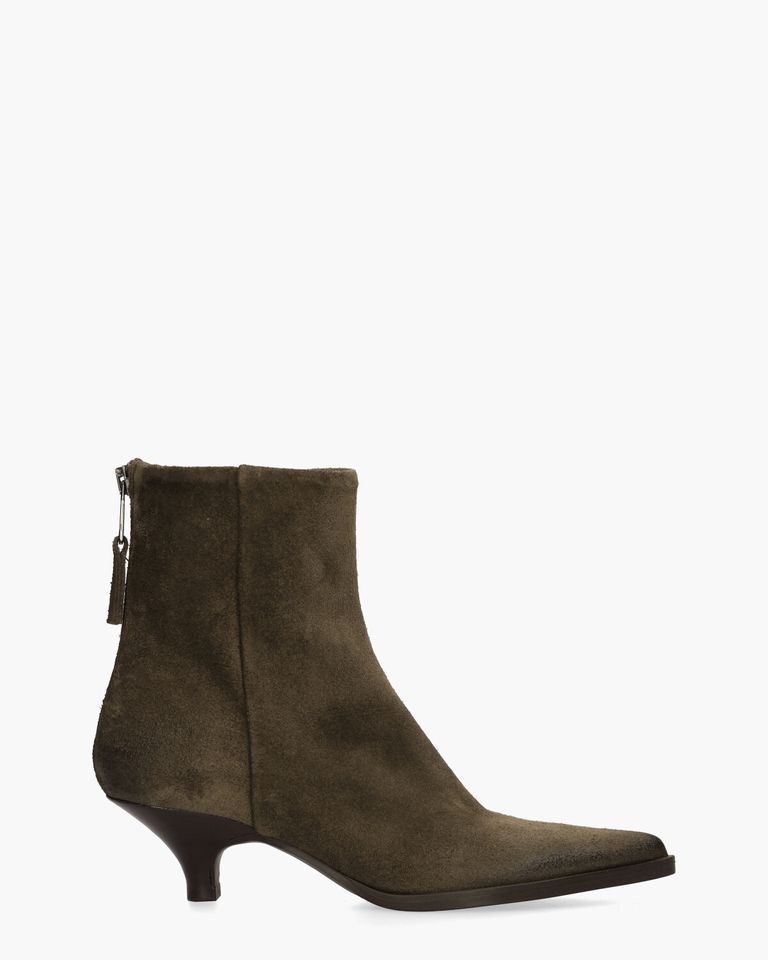 E4550 Donkerbruin Dames Enkelboots