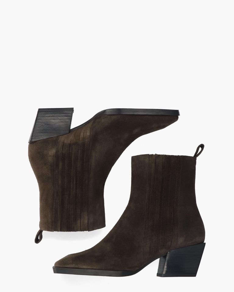 8332 Donkerbruin Dames Chelseaboots