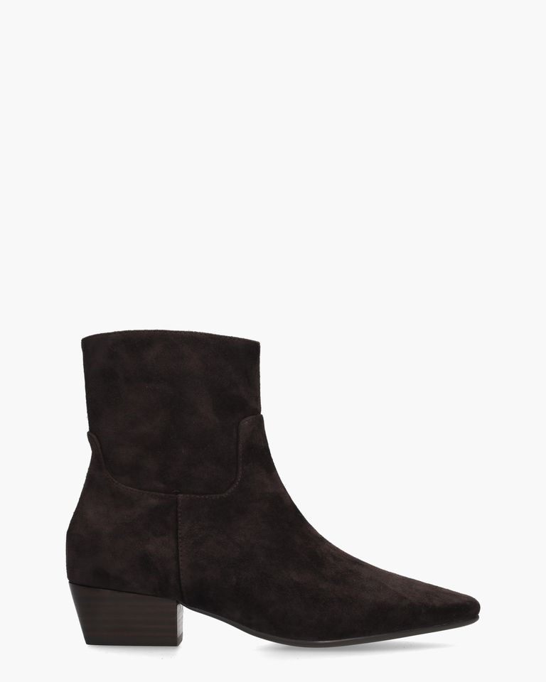 Carabella Donkerbruin Dames Enkelboots