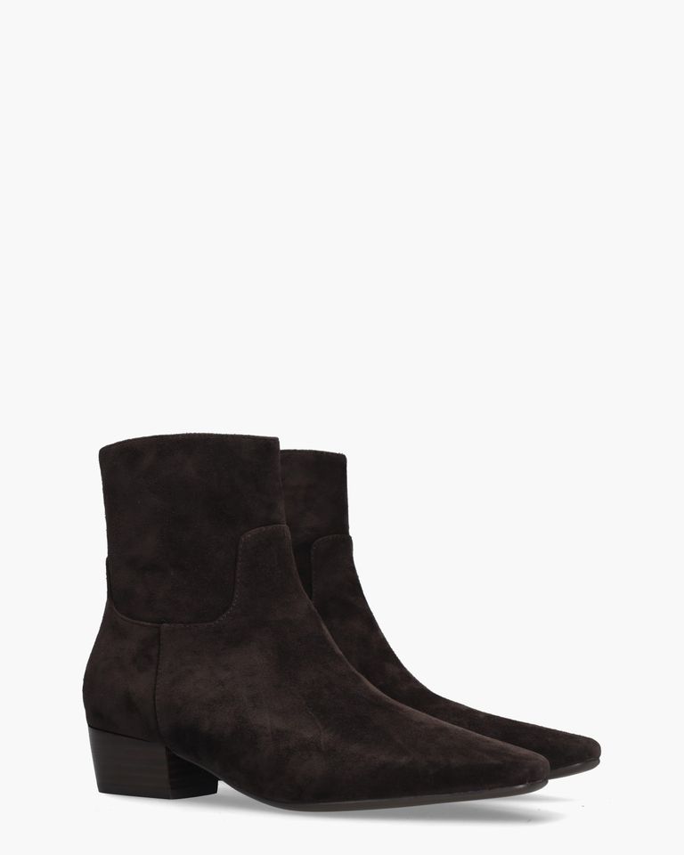 Carabella Donkerbruin Dames Enkelboots