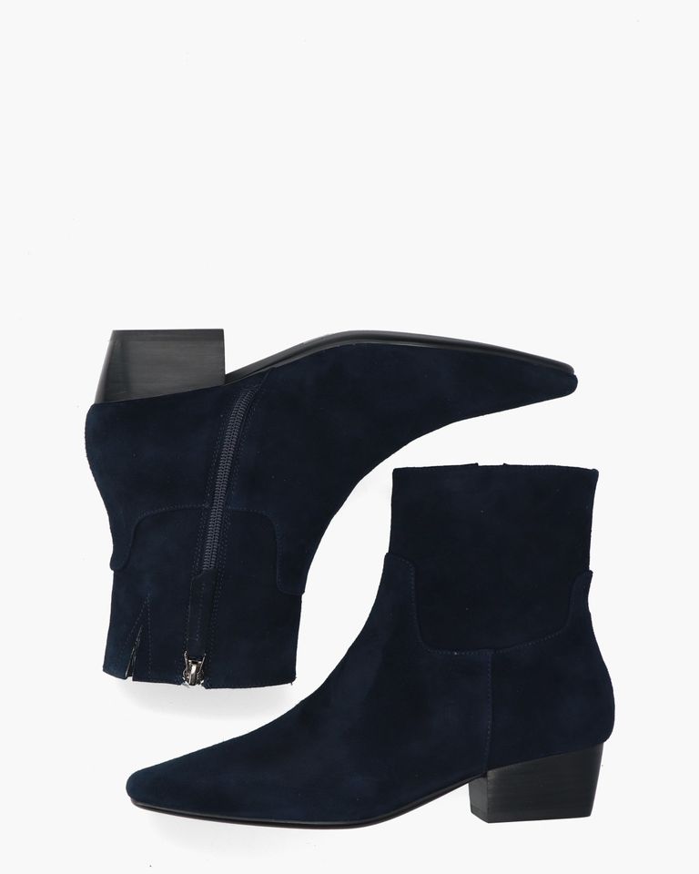 Carabella Donkerblauw Dames Enkelboots