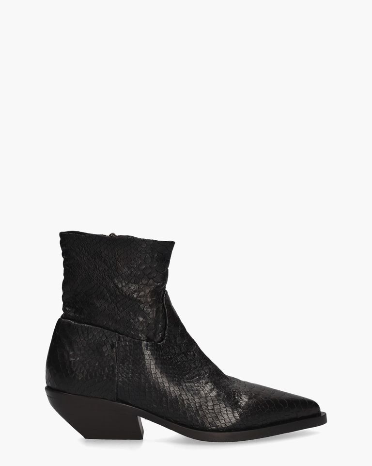 E4519 Donkerbruin Dames Enkelboots