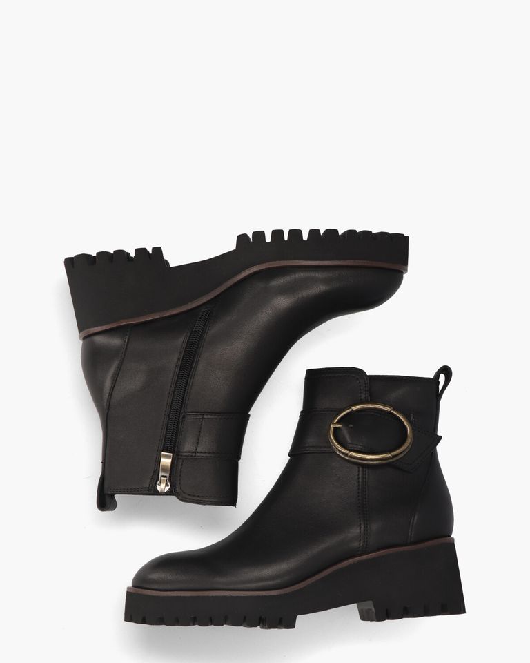 Palmyra Zwart Dames Enkelboots