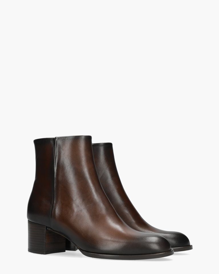 24900 Donkerbruin Dames Enkelboots