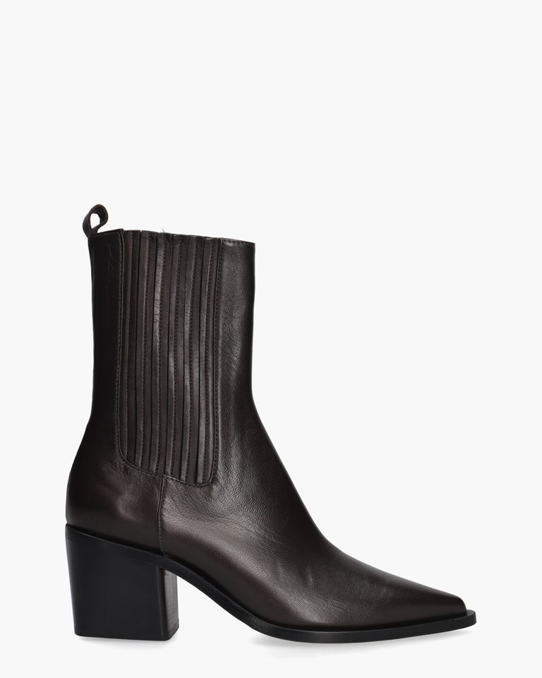 Juliette 6327 Donkerbruin Dames Enkelboots