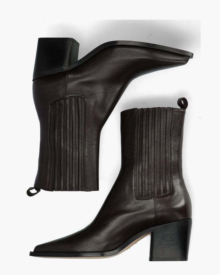 Juliette 6327 Donkerbruin Dames Enkelboots