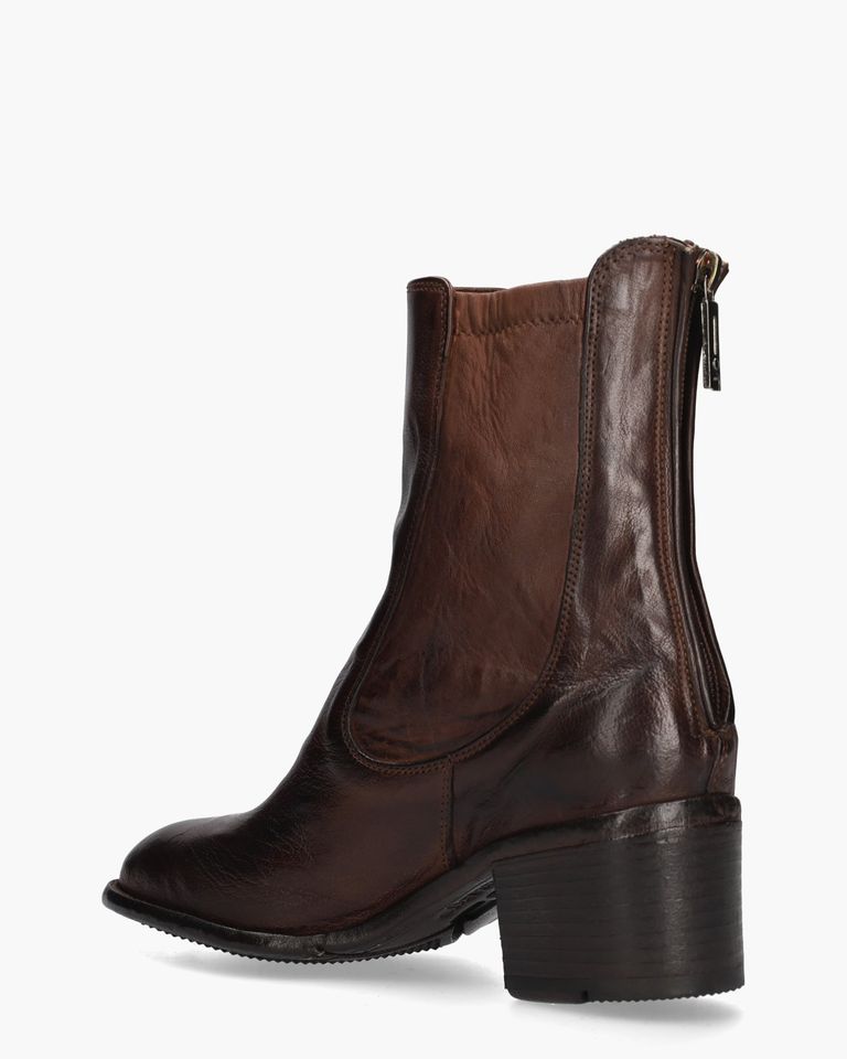AP06A Donkerbruin Dames Chelseaboots
