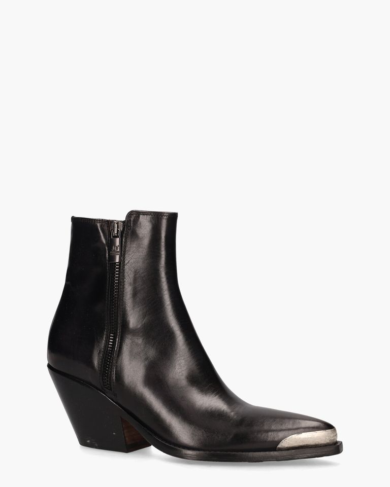 4910 Zwart Dames Enkelboots