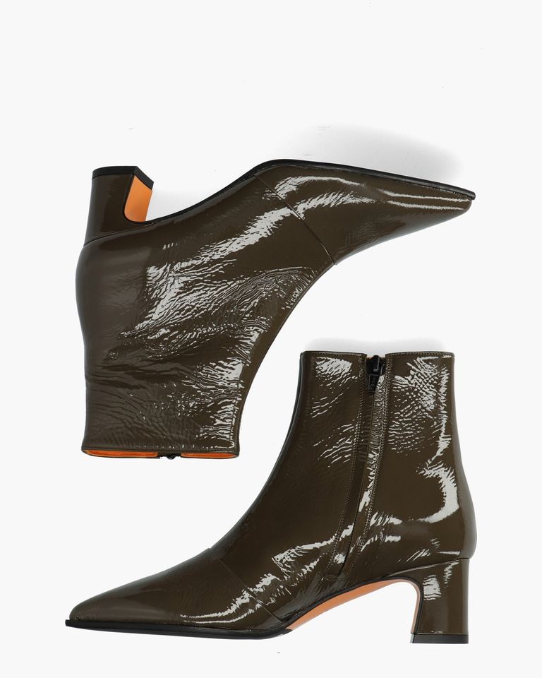 Kim 2G Donkergroen Dames Enkelboots