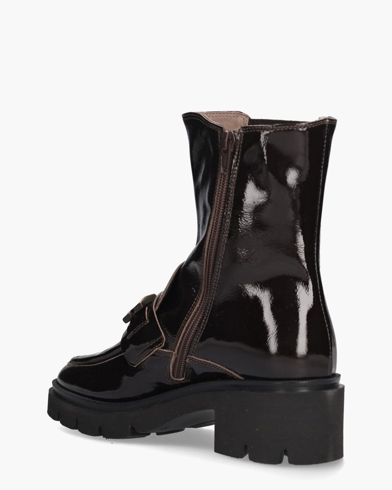 7218 Donkerbruin Dames Chelseaboots