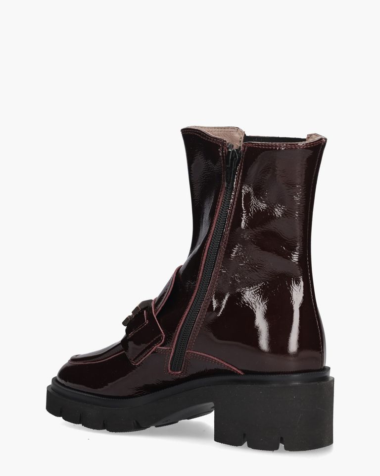 7218 Bordeauxrood Dames Chelseaboots