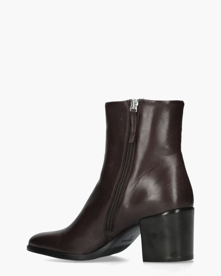 595-08 Donkerbruin Dames Enkelboots
